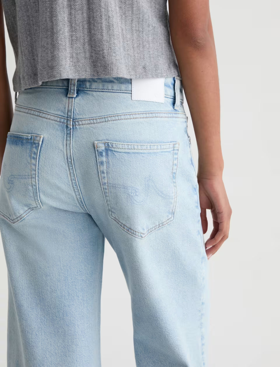 AG Saige Wide Leg Crop Jean Mid-Rise Fit - Harvest