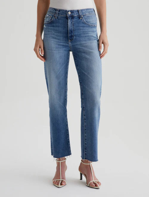 AG Women's Brinley Crop AG-ed™ Mid-Rise Straight Denim