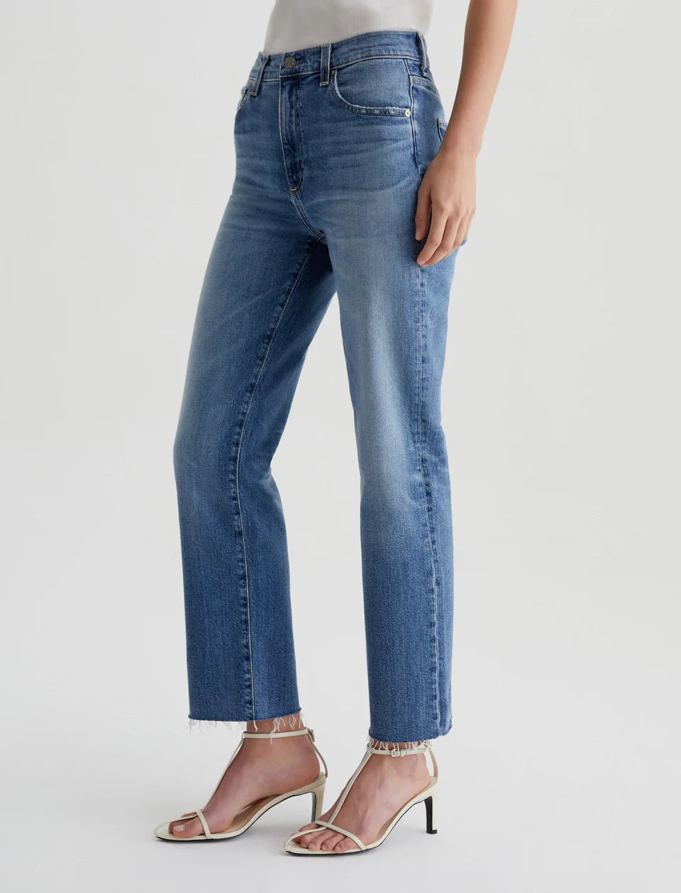 AG Women's Brinley Crop AG-ed™ Mid-Rise Straight Denim