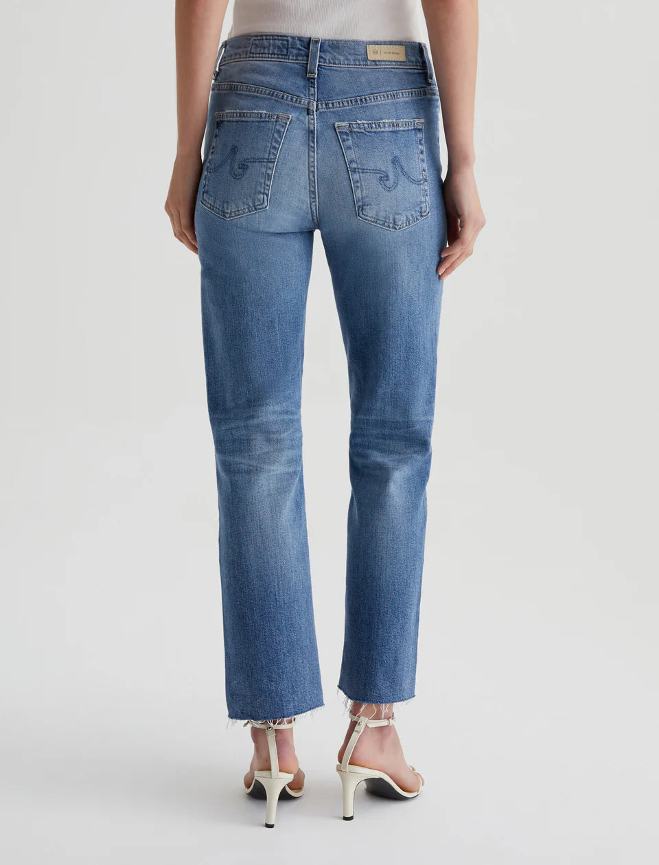 AG Women's Brinley Crop AG-ed™ Mid-Rise Straight Denim