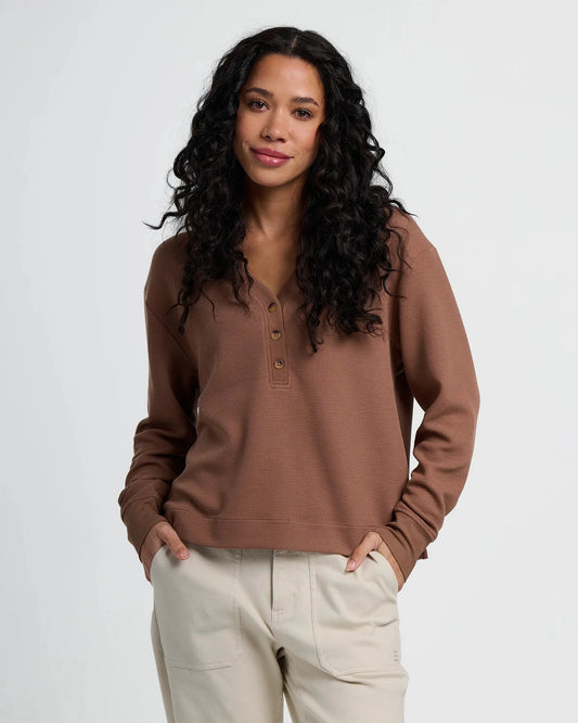 Free Fly Women's Waffle Long Sleeve Henley