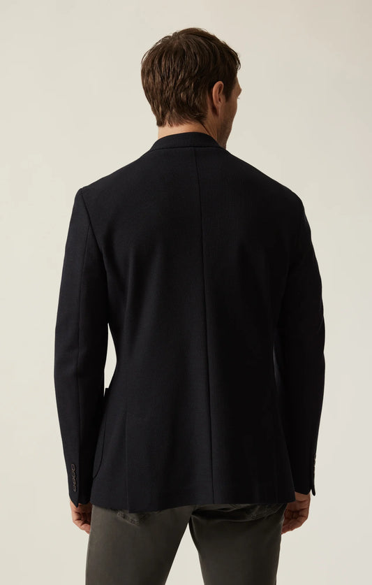 34 Heritage Matteo Smart Knit Blazer In Navy