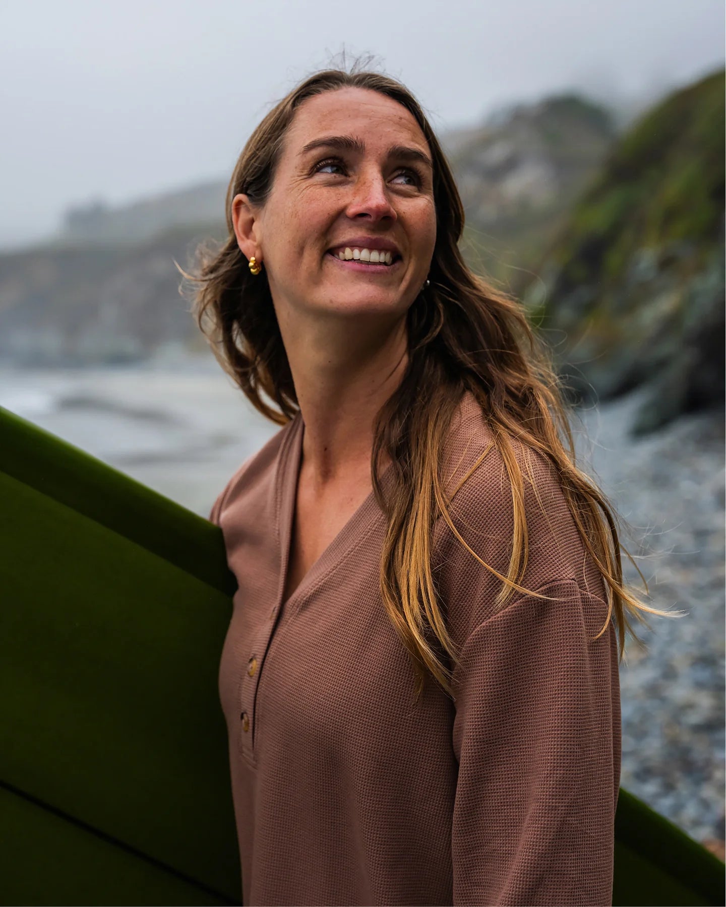 Free Fly Women's Waffle Long Sleeve Henley