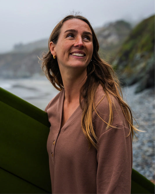 Free Fly Women's Waffle Long Sleeve Henley