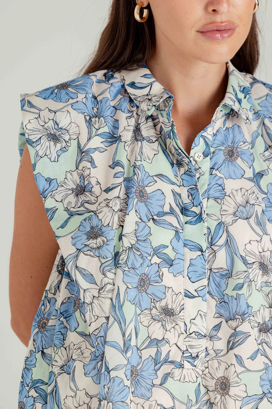 We Are Sundays Vista Floral Sutton Shirt