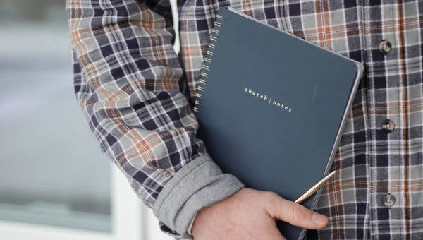 Church Notes Notebook-Navy