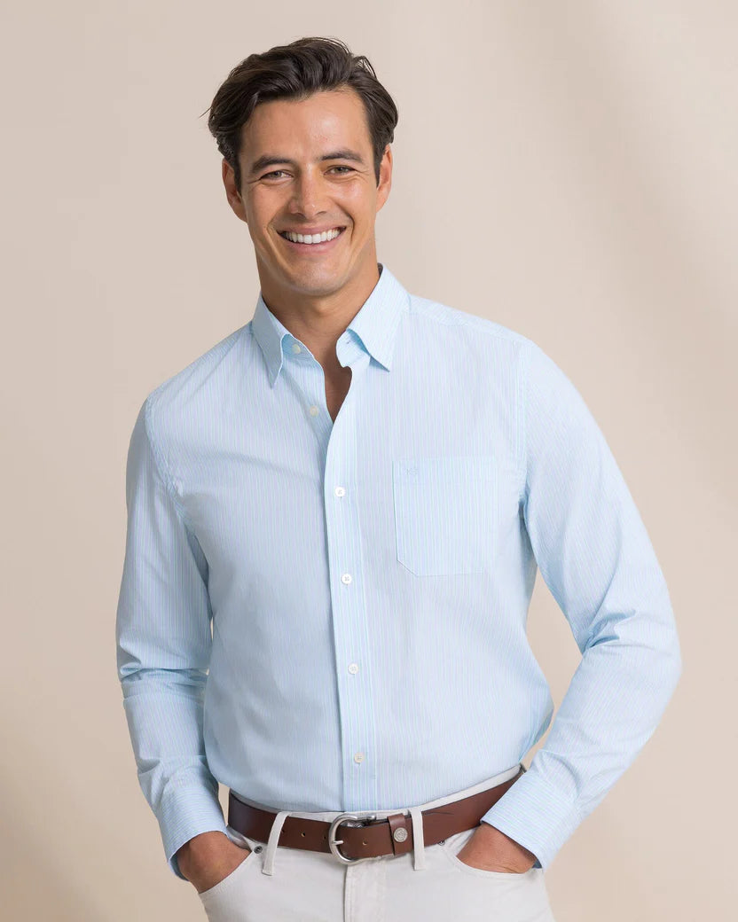 Southern Tide Men's Amelia Island Stripe Charleston Sport Shirt