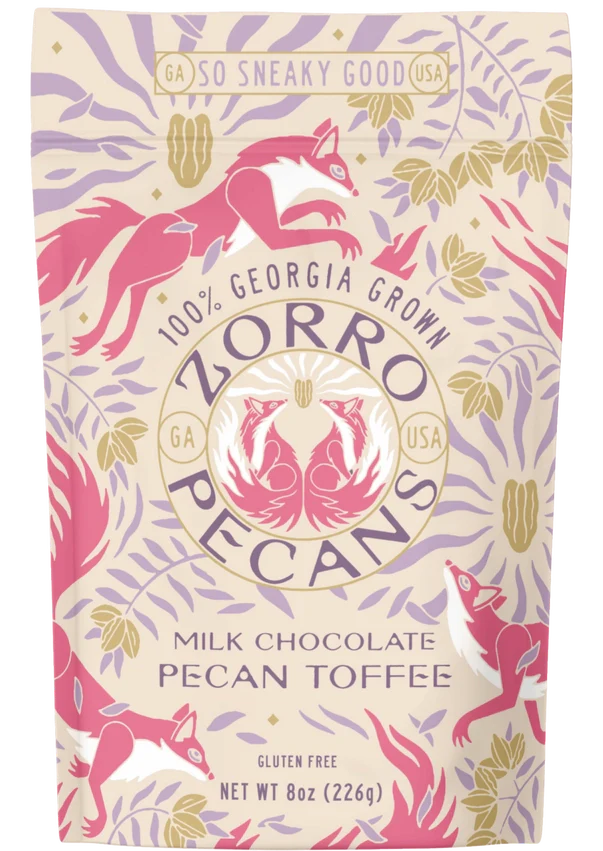 Zorro Pecans Milk Chocolate Pecan Toffee