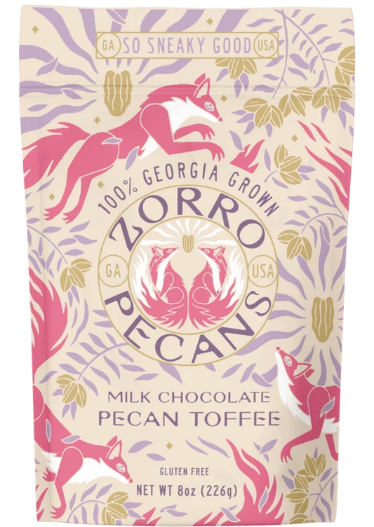 Zorro Pecans Milk Chocolate Pecan Toffee