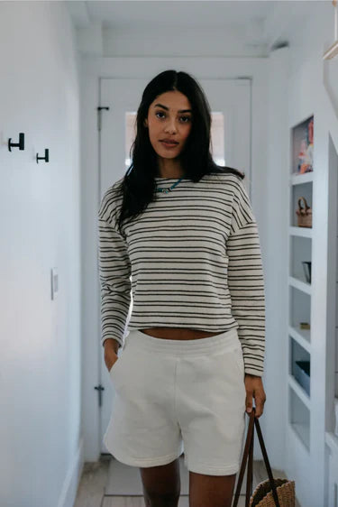 PerfectWhiteTee Bari French Terry Sweat Short