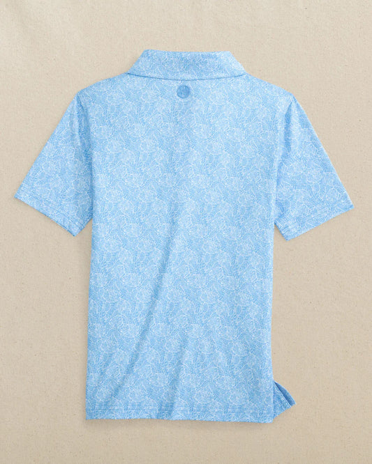 Southern Tide Boys Driver Beach Palms Printed Performance Polo