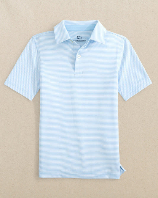 Southern Tide Boys Driver Meadowbrook Stripe Performance Polo