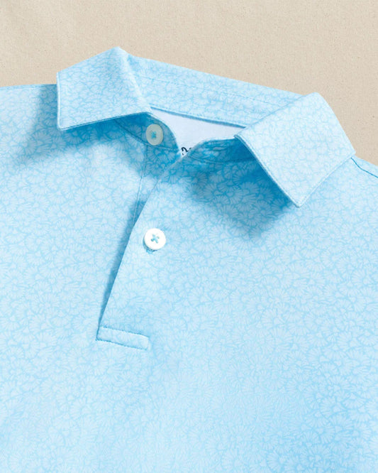 Southern Tide Boys Driver Paradise Shores Printed Performance Polo