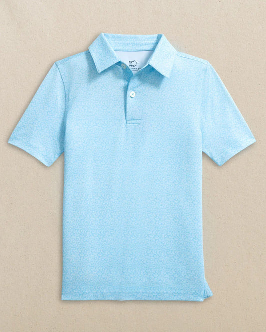 Southern Tide Boys Driver Paradise Shores Printed Performance Polo