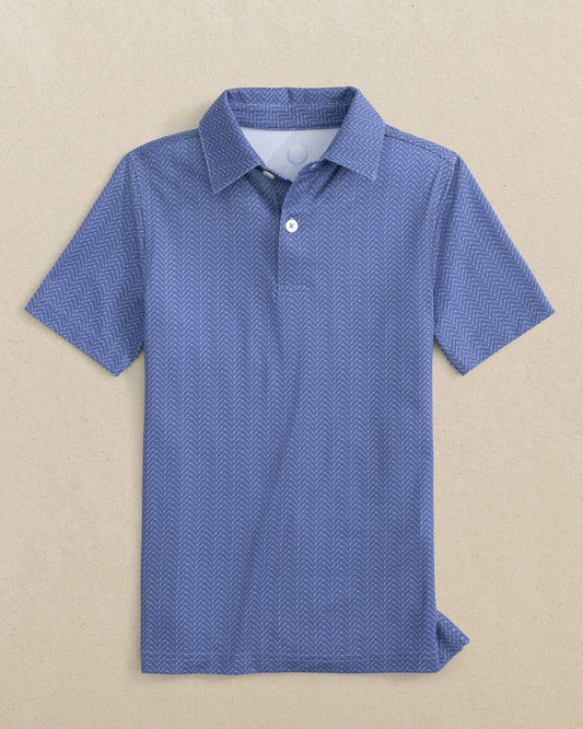 Southern Tide Boys Driver Raise The Par Printed Performance Polo