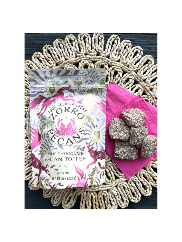 Zorro Pecans Milk Chocolate Pecan Toffee