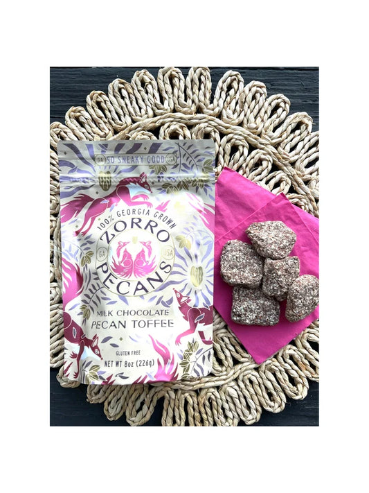 Zorro Pecans Milk Chocolate Pecan Toffee