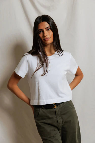 PerfectWhiteTee Cher Ringspun Cotton Crew Tee