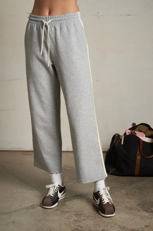 PerfectWhiteTee Claud Pureform Cropped Pant With Stripes