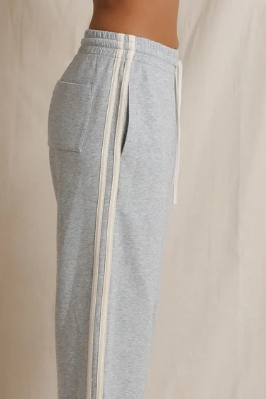 PerfectWhiteTee Claud Pureform Cropped Pant With Stripes