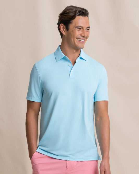 Southern Tide Coastal Breeze Heather Performance Polo