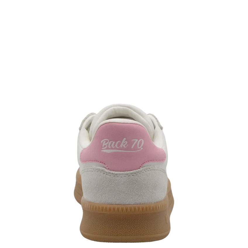 Back 70 Double In Cow White Pink Sneakers