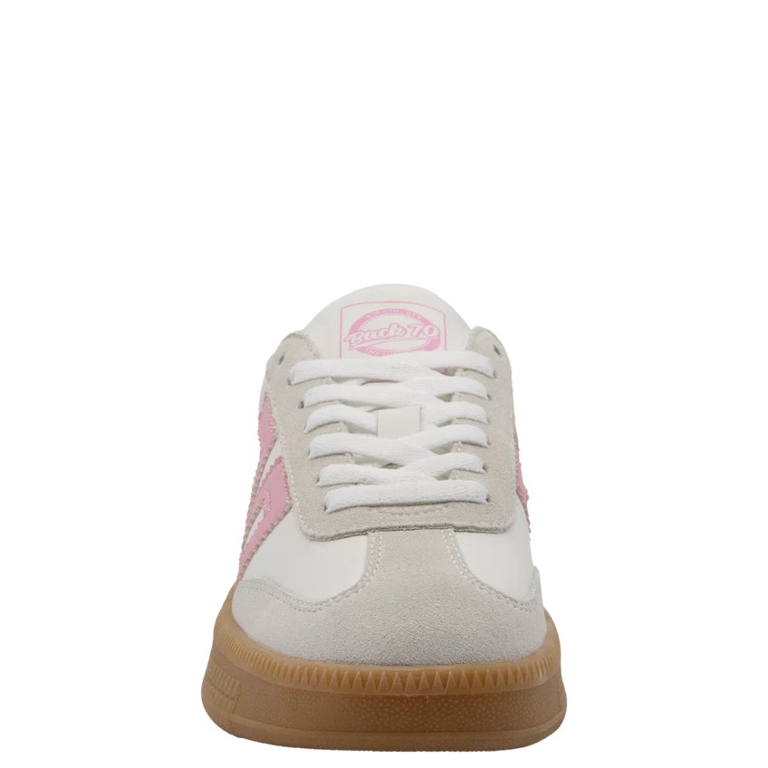 Back 70 Double In Cow White Pink Sneakers