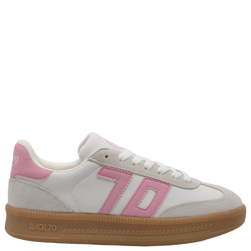 Back 70 Double In Cow White Pink Sneakers