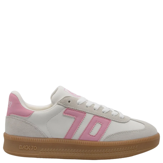 Back 70 Double In Cow White Pink Sneakers