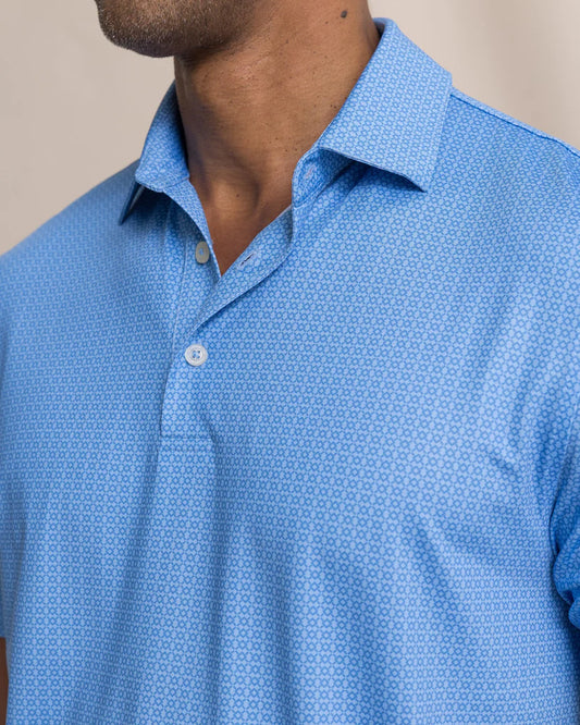 Southern Tide Men's Driver Seaside Geo Printed Polo