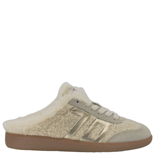 Back 70 Easter FL In Butter Gold Backless Sneakers