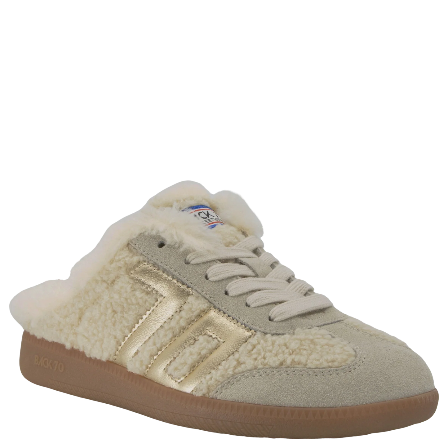 Back 70 Easter FL In Butter Gold Backless Sneakers