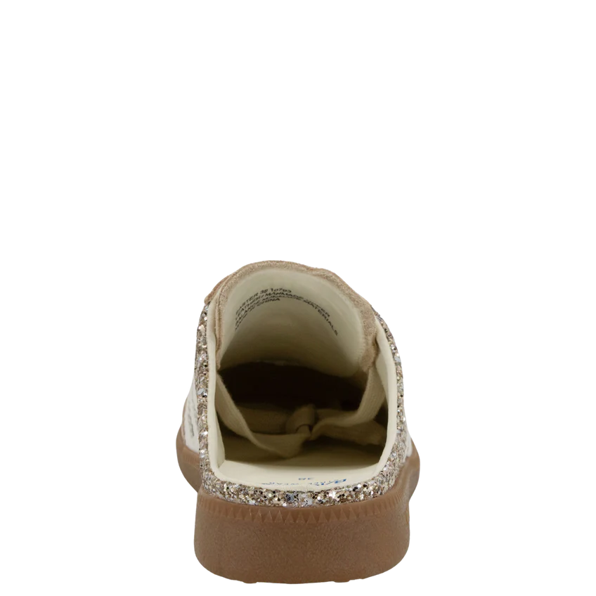 Back 70 Easter In Glitter Gold Backless Sneakers