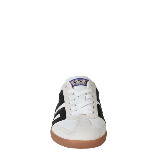Back 70 Easter In White Black Backless Sneakers