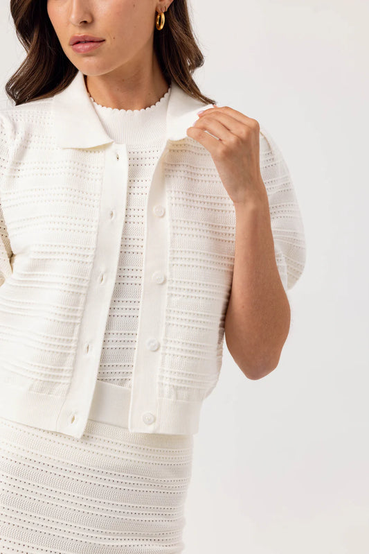 We Are Sundays Elia Pointelle Cardigan
