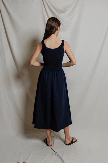 PerfectWhiteTee Fabiola Poplin Tank Dress