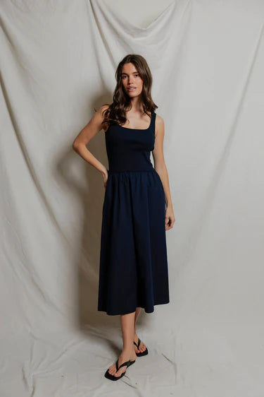 PerfectWhiteTee Fabiola Poplin Tank Dress