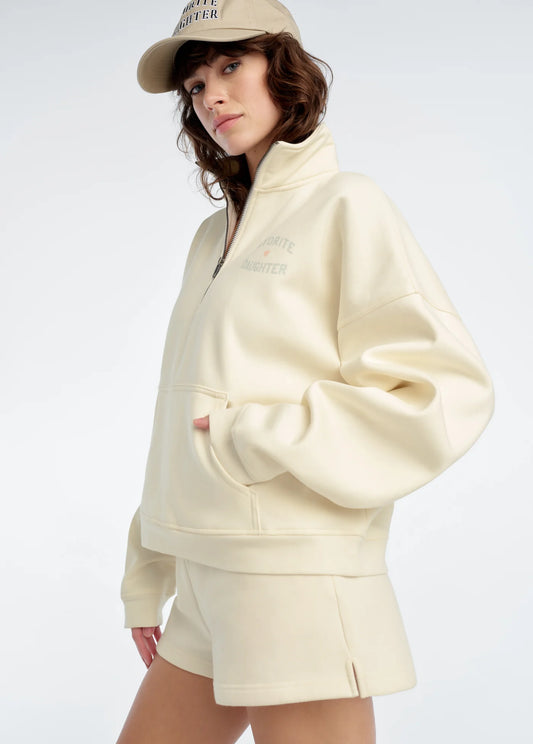 Favorite Daughter The Favorite Daughter Half Zip Sweatshirt