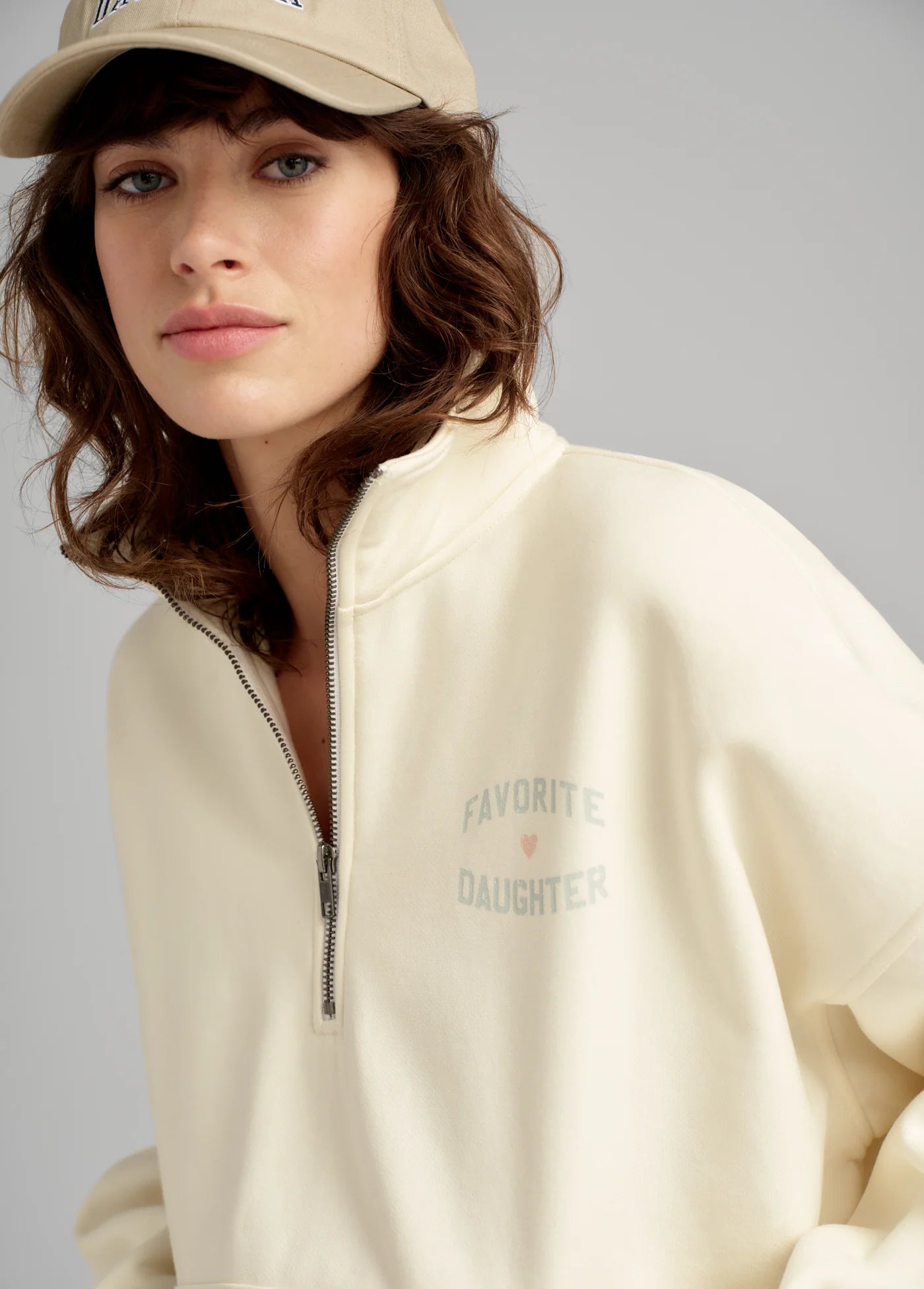 Favorite Daughter The Favorite Daughter Half Zip Sweatshirt