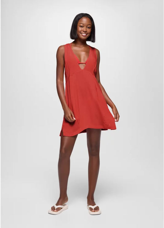Prana Women's Fernie V-Neck Mini Dress