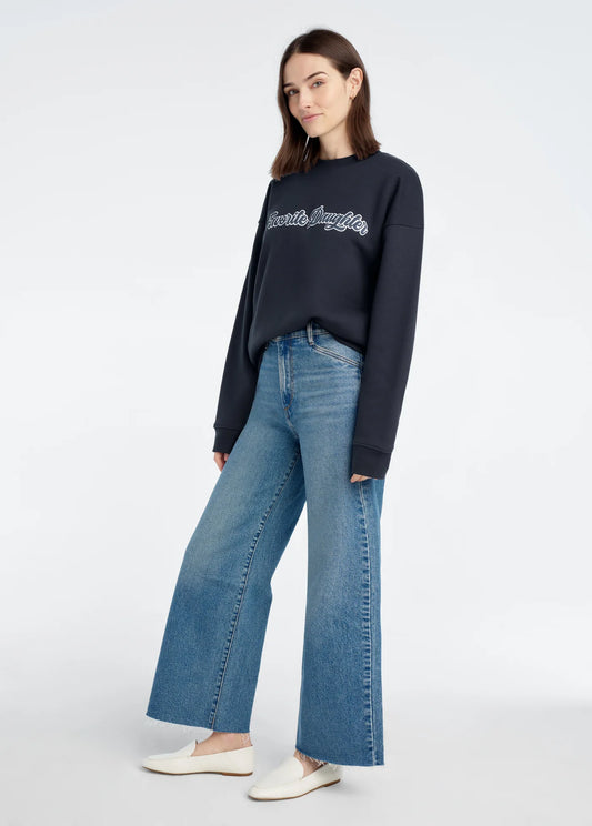 Favorite Daughter The Varsity Embroidered Sweatshirt