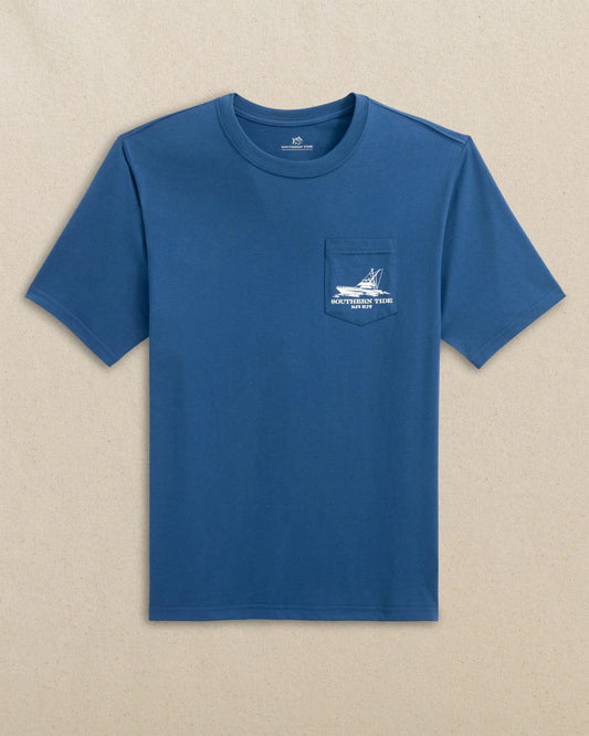 Southern Tide Fishing Boat Coordinates Short Sleeve T-Shirt
