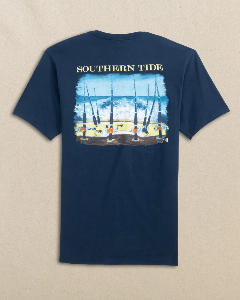 Southern Tide Men's Fishing Lines Short Sleeve T-Shirt