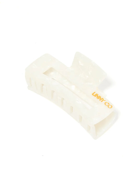 Linny Co. Hair Clip - Kimmy Pearl White
