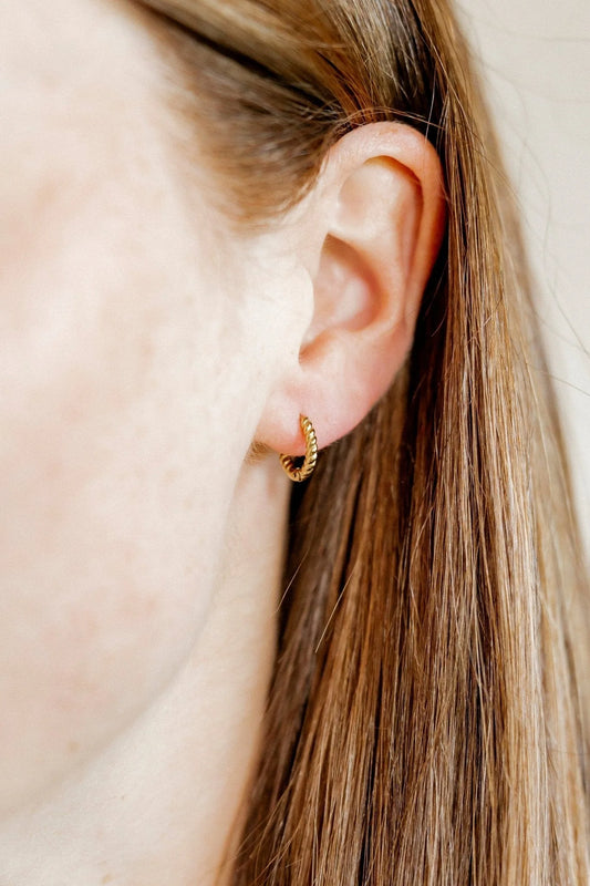 Linny Co. Huggie Earrings - Madeline Gold
