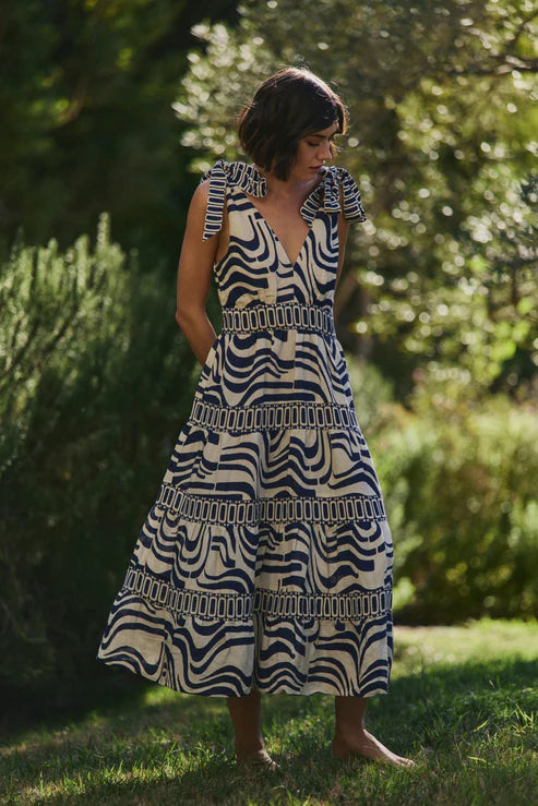 Hermoza Jackie Maxi Dress In Revel In Retro
