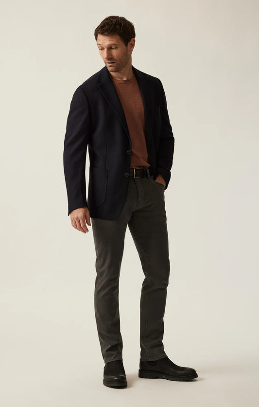 34 Heritage Matteo Smart Knit Blazer In Navy