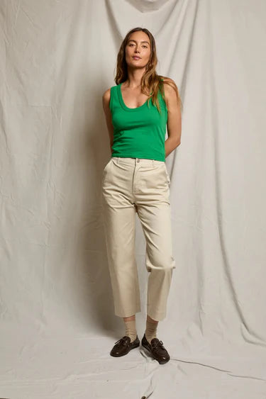 Perfectwhitetee Khara Crispy Lightweight U-Neck Tank