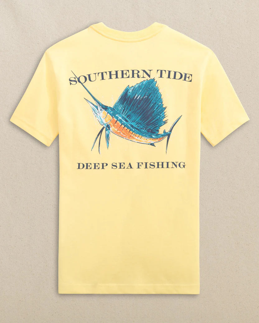 Southern Tide Kids Sailfish Deep Sea Fishing Short Sleeve T-Shirt