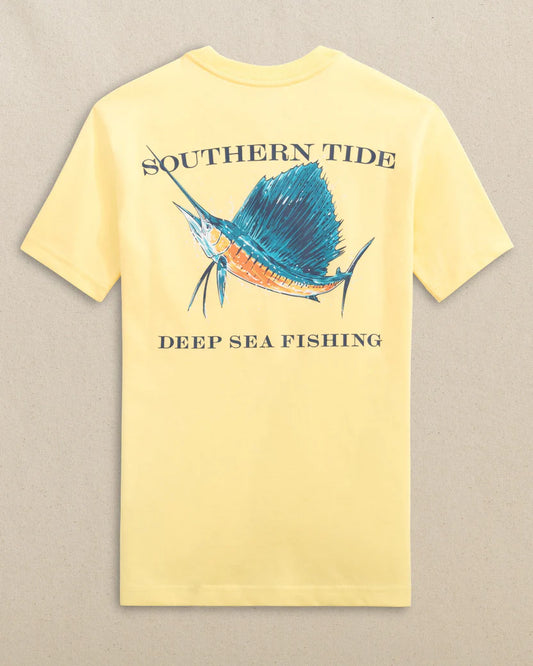 Southern Tide Kids Sailfish Deep Sea Fishing Short Sleeve T-Shirt